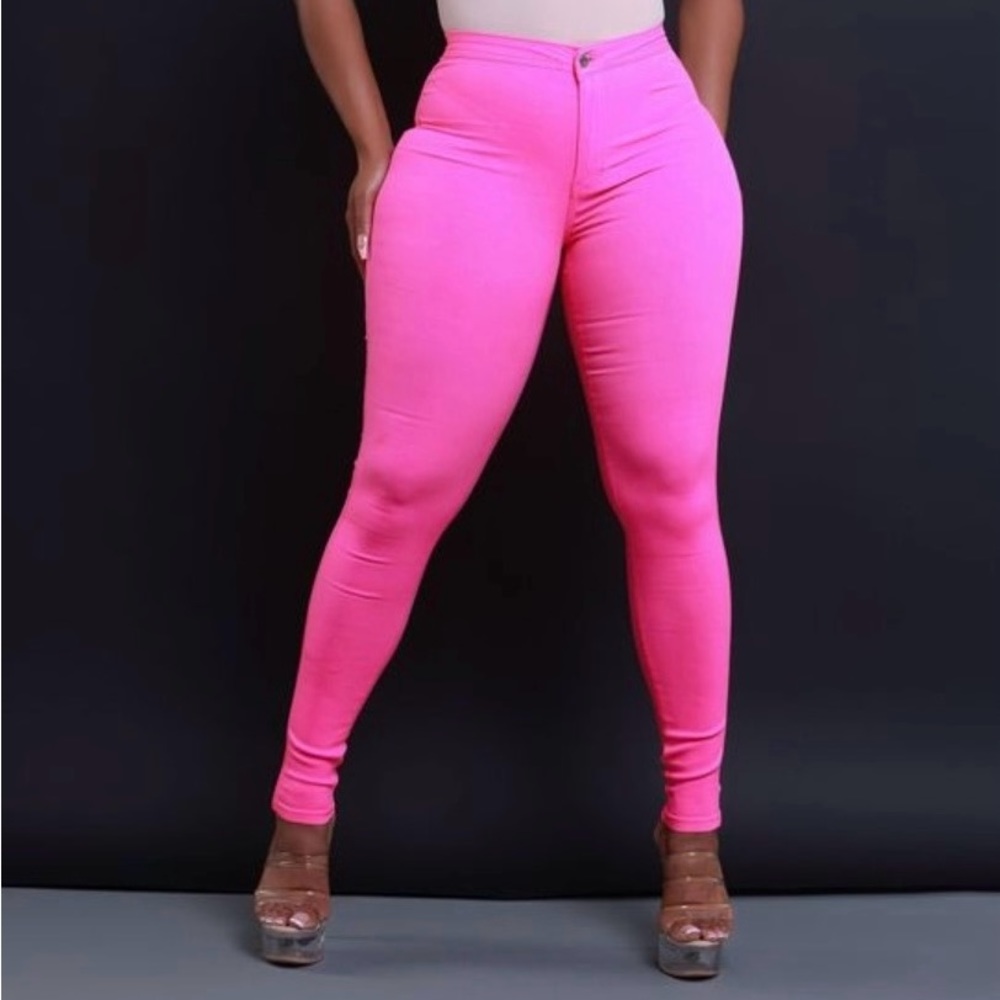 Pink jeans